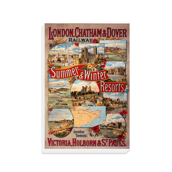 Summer and Winter Resorts - London, Chatham and Dover - Canvas
