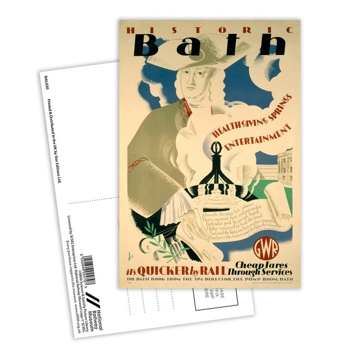 Historic Bath Postcard Pack of 8