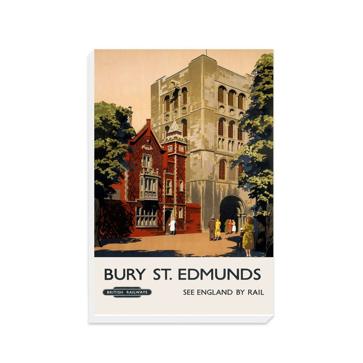 Bury St. Edmunds - Red Building - Canvas