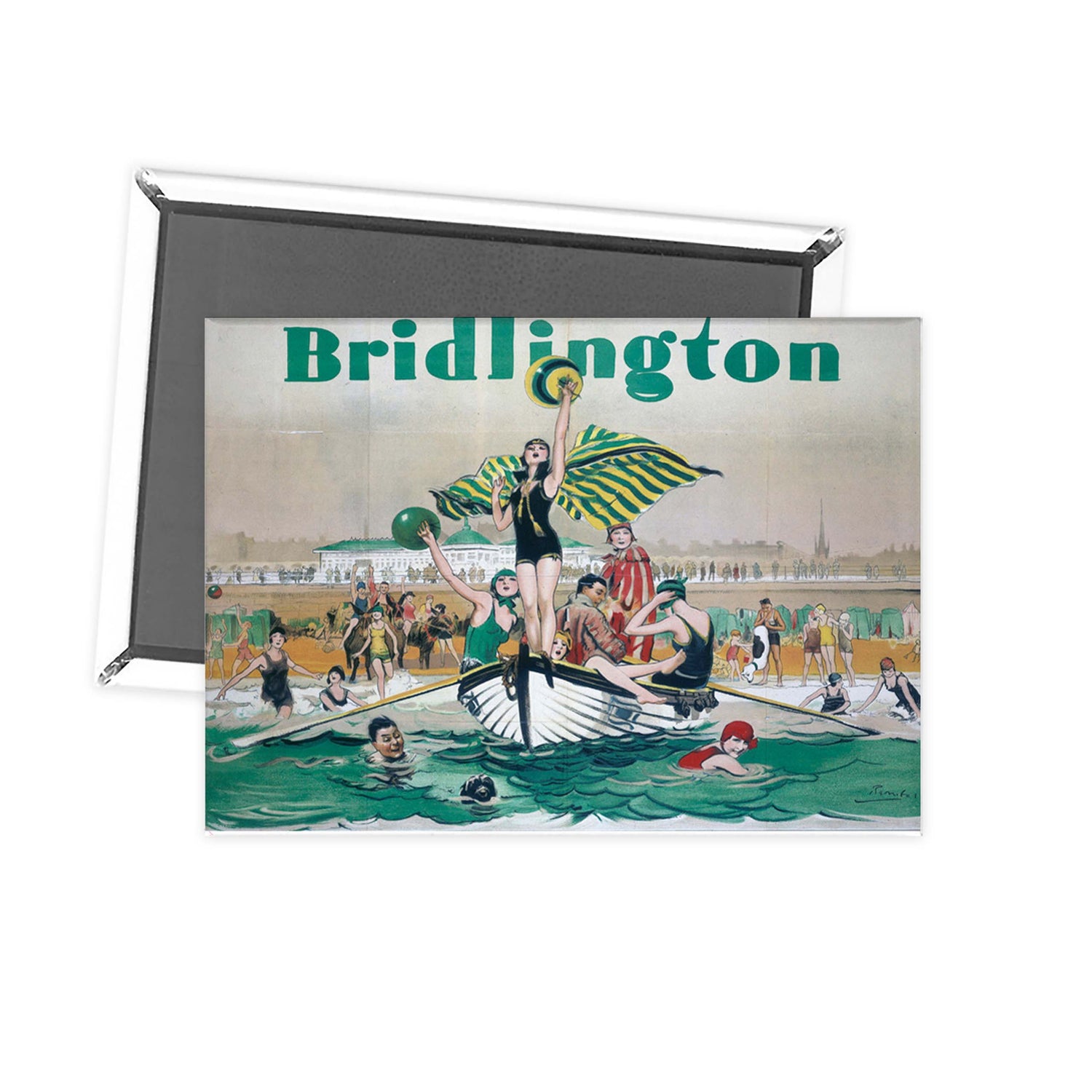 Bridlington Boats and Balls Fridge Magnet