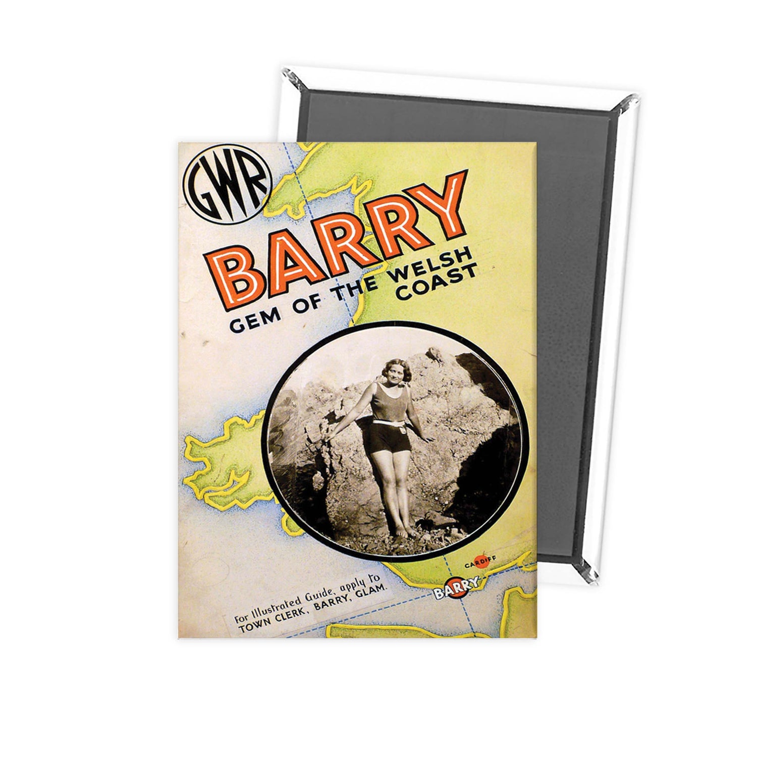 Barry, Welsh coast Fridge Magnet