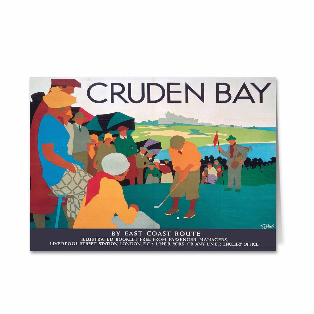 Cruden Bay Golf Putting, Scotland Greeting Card