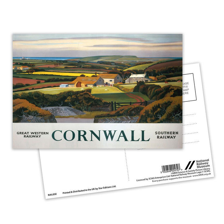 Cornwall - Cottage Postcard Pack of 8