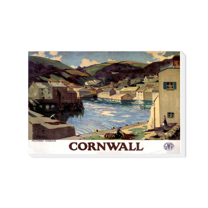 Cornwall Polperro Harbour - Canvas