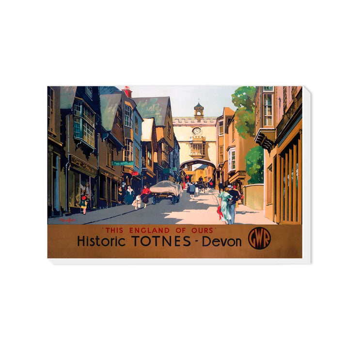 Historic Totnes - Devon - Canvas