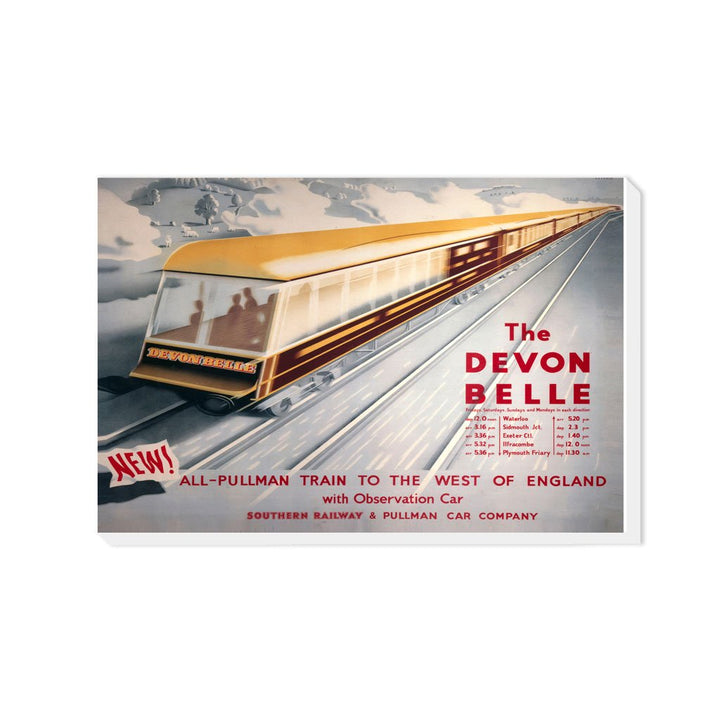 The Devon Belle - To the West of England - Canvas