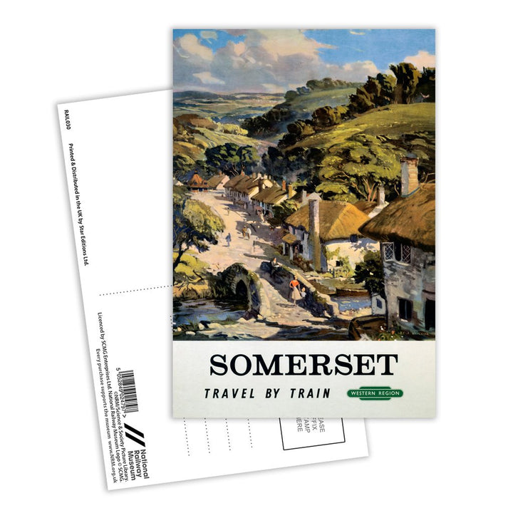 Somerset - Travel by Train Postcard Pack of 8