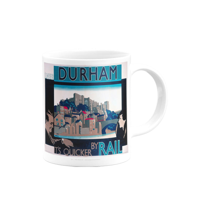 Durham, It's Quicker By Rail Mug