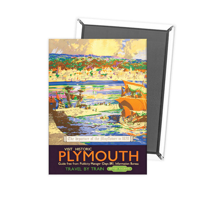 Visit Historic Plymouth Fridge Magnet