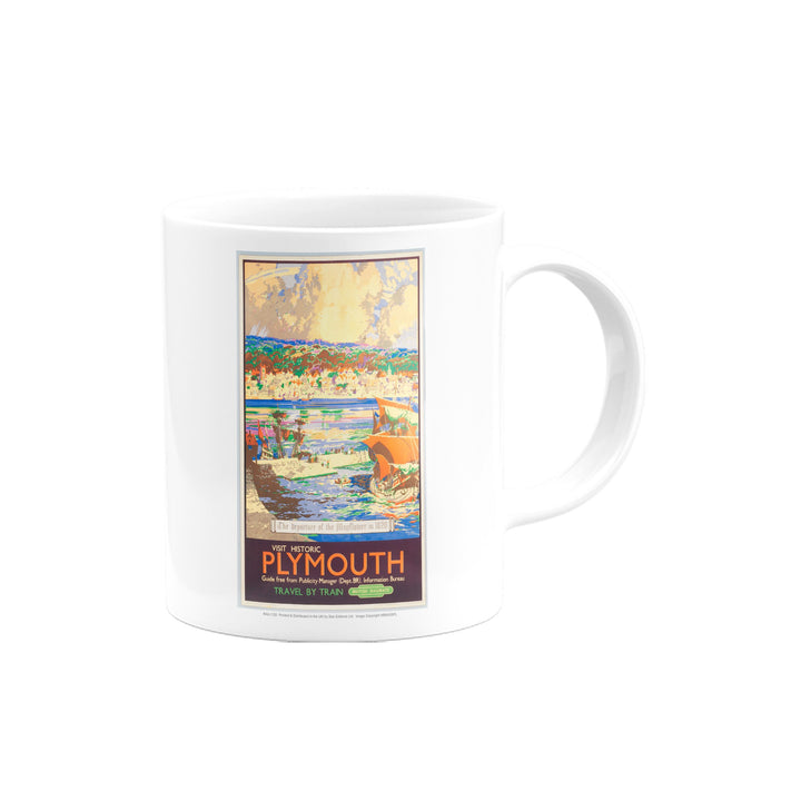 Visit Historic Plymouth - The departure of the Mayflower in 1620 Mug