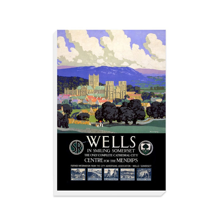 Wells in Smiling Somerset - Canvas