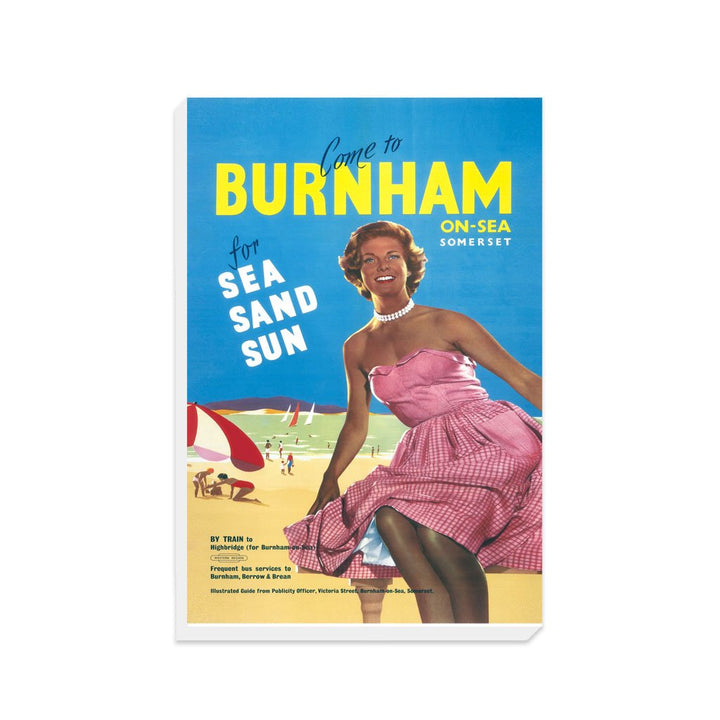 Burnham-on-sea, Somerset for Sea, Sand, Sun - Canvas