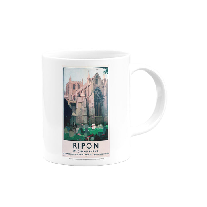 Ripon, It's Quicker By Rail Mug