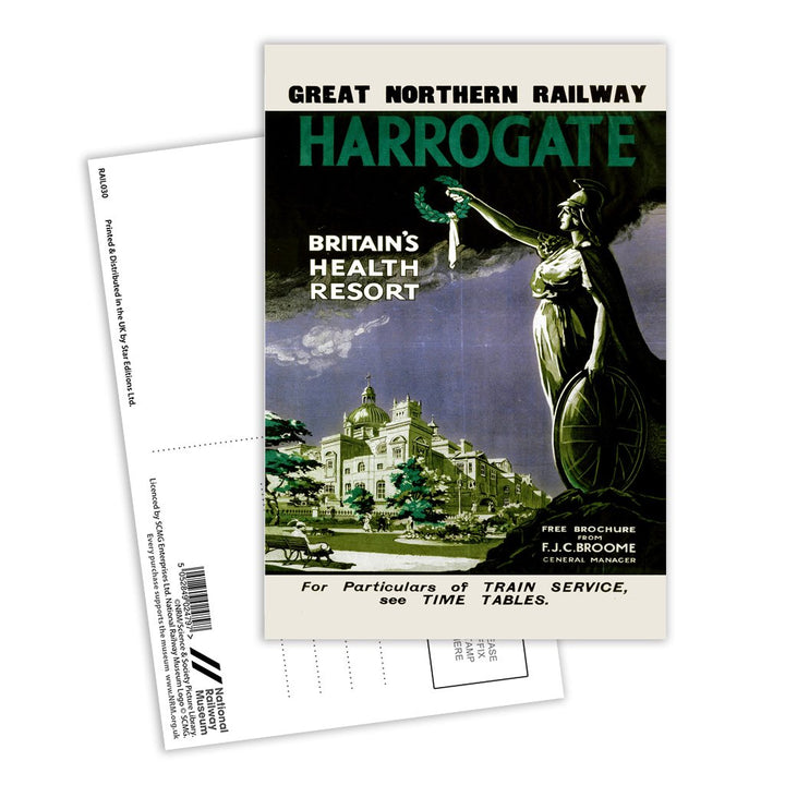 Harrogate, Britains Health Resort Postcard Pack of 8