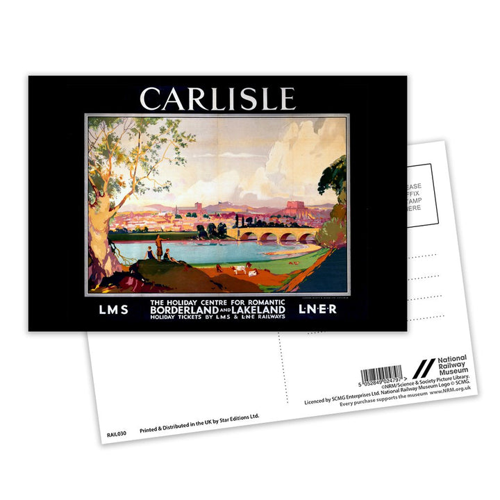 Carlisle, the holiday centre for romantic borderland and lakeland Postcard Pack of 8
