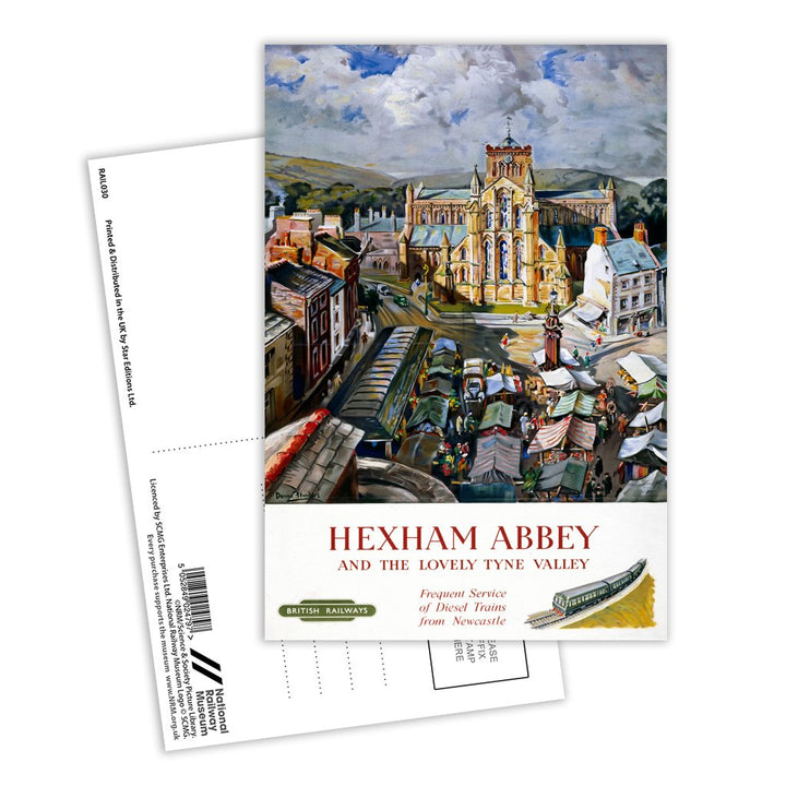 Hexham Abbey and the Lovely Tyne Valley Postcard Pack of 8