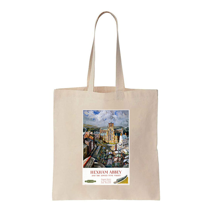 Hexham Abbey and the Lovely Tyne Valley - Canvas Tote Bag