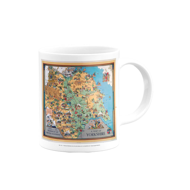 A Map of Yorkshire by British Railways Mug