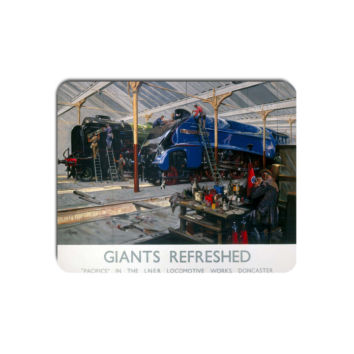 Giants Refreshed - Pacifics in the LNER locomotive works, Doncaster - Mouse Mat