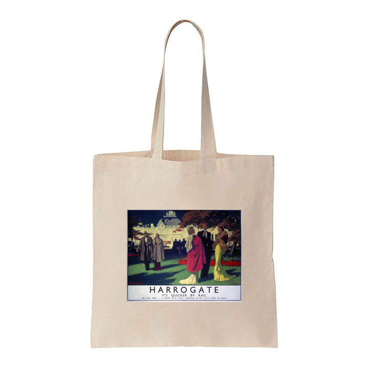 Harrogate, It's Quicker By Rail - Canvas Tote Bag