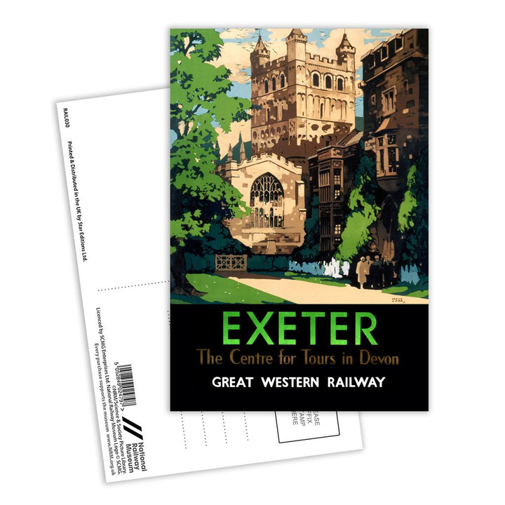 Exeter, the centre of tours in Devon Postcard Pack of 8
