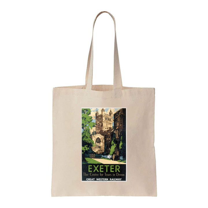 Exeter, the centre of tours in Devon - Canvas Tote Bag