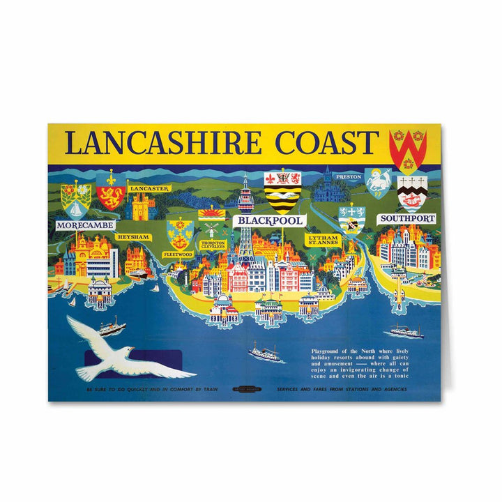 Lancashire Coast Greeting Card