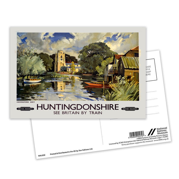 Huntingdonshire - Hemingford Grey Postcard Pack of 8