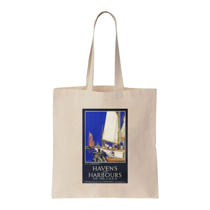 Havens and Harbours No 1 Lowestoft - Canvas Tote Bag