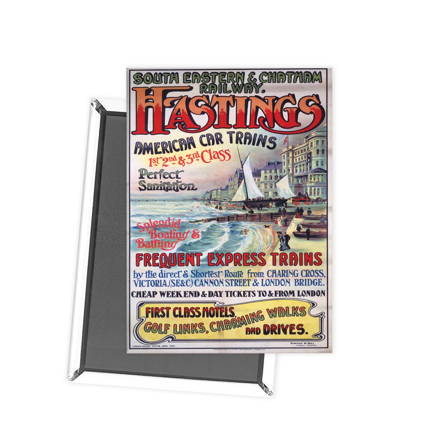 Hastings Fridge Magnet