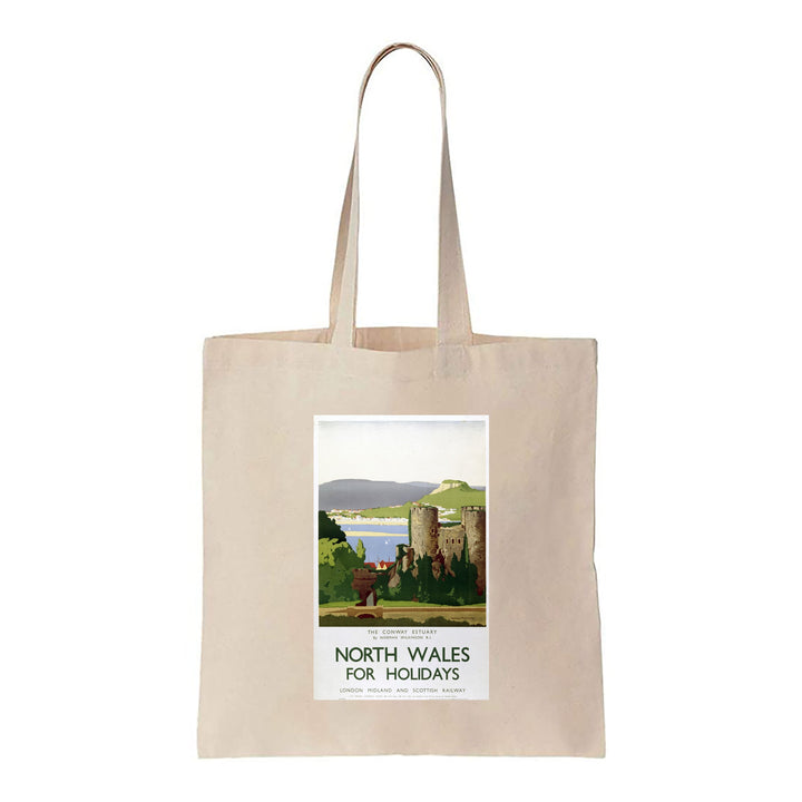 North Wales, The Conway Estuary - Canvas Tote Bag