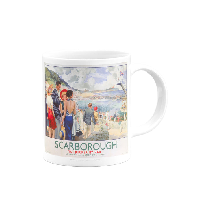 Scarborough, It's Quicker By Rail Mug