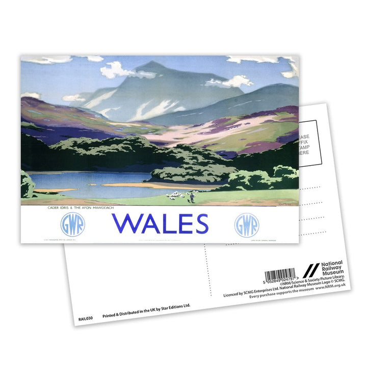 Wales, Cader Idris and The Afon Mawddach Postcard Pack of 8