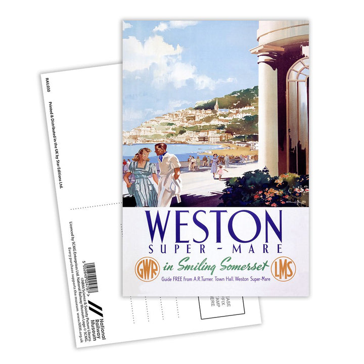 Weston in Smiling Somerset Postcard Pack of 8