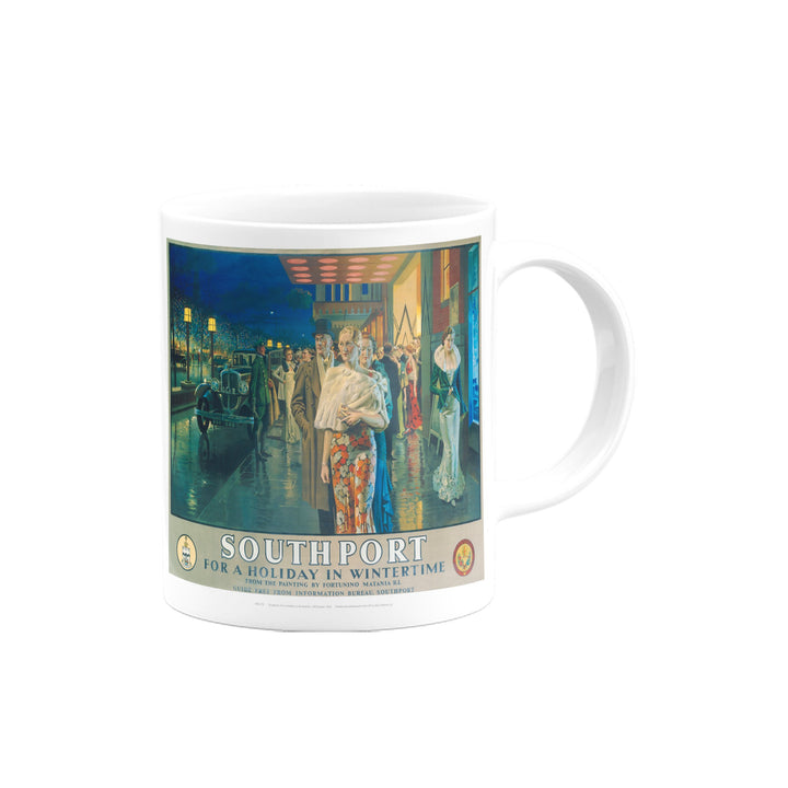 Southport for a Holiday in Wintertime Mug