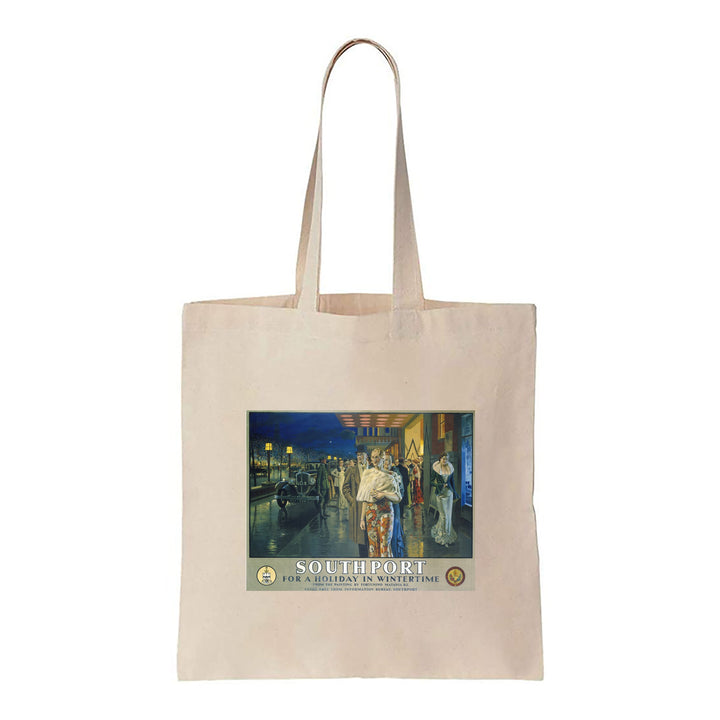 Southport for a Holiday in Wintertime - Canvas Tote Bag