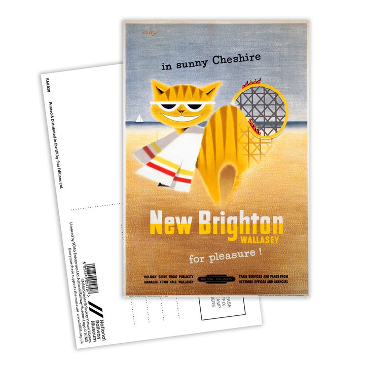 New Brighton in Sunny Cheshire Postcard Pack of 8