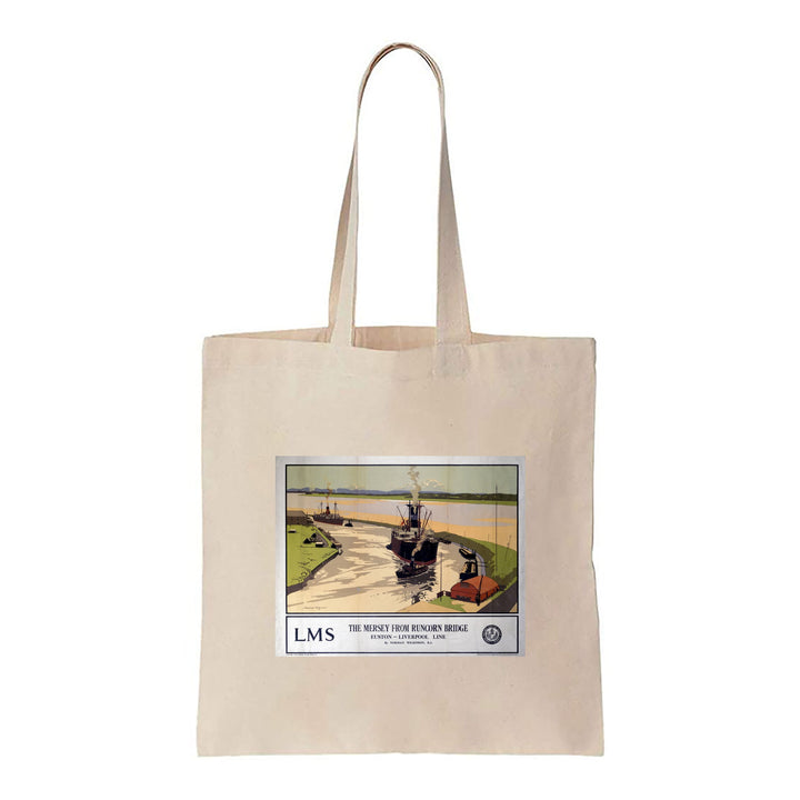 The Mersey from Runcorn Bridge - Canvas Tote Bag