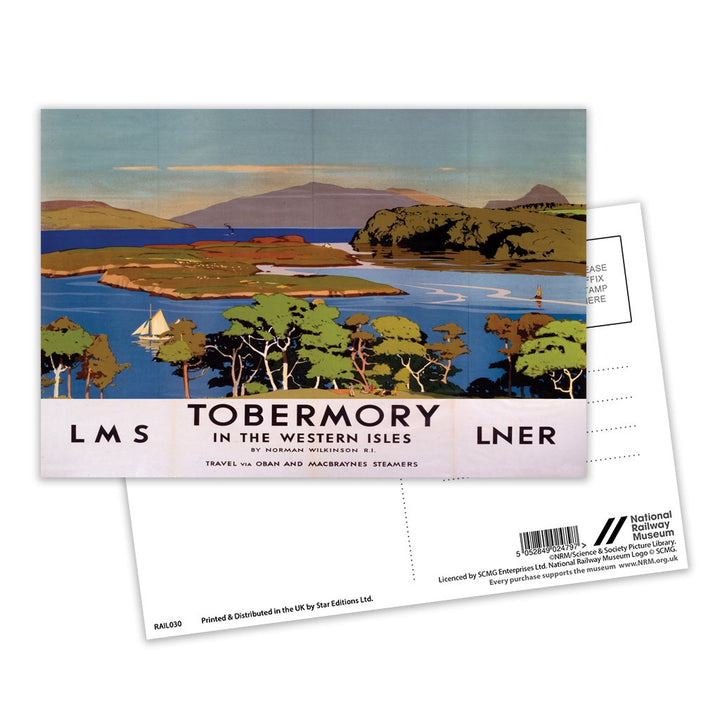 Tobermoray in the Western Isles Postcard Pack of 8