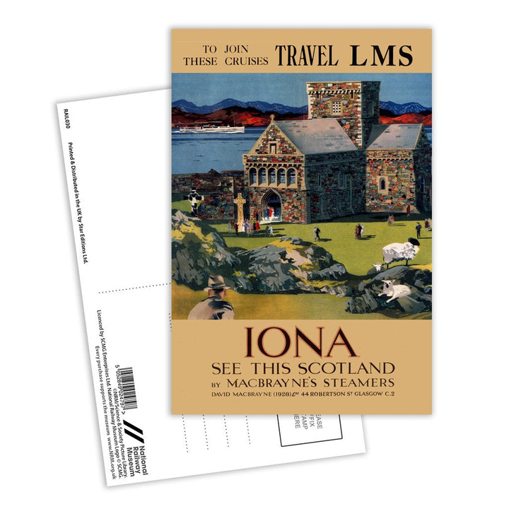 Iona - see this Scotland in Macbrayne's Steamers Postcard Pack of 8