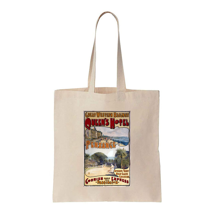 Queens Hotel Penzance - Cornish Express - Canvas Tote Bag