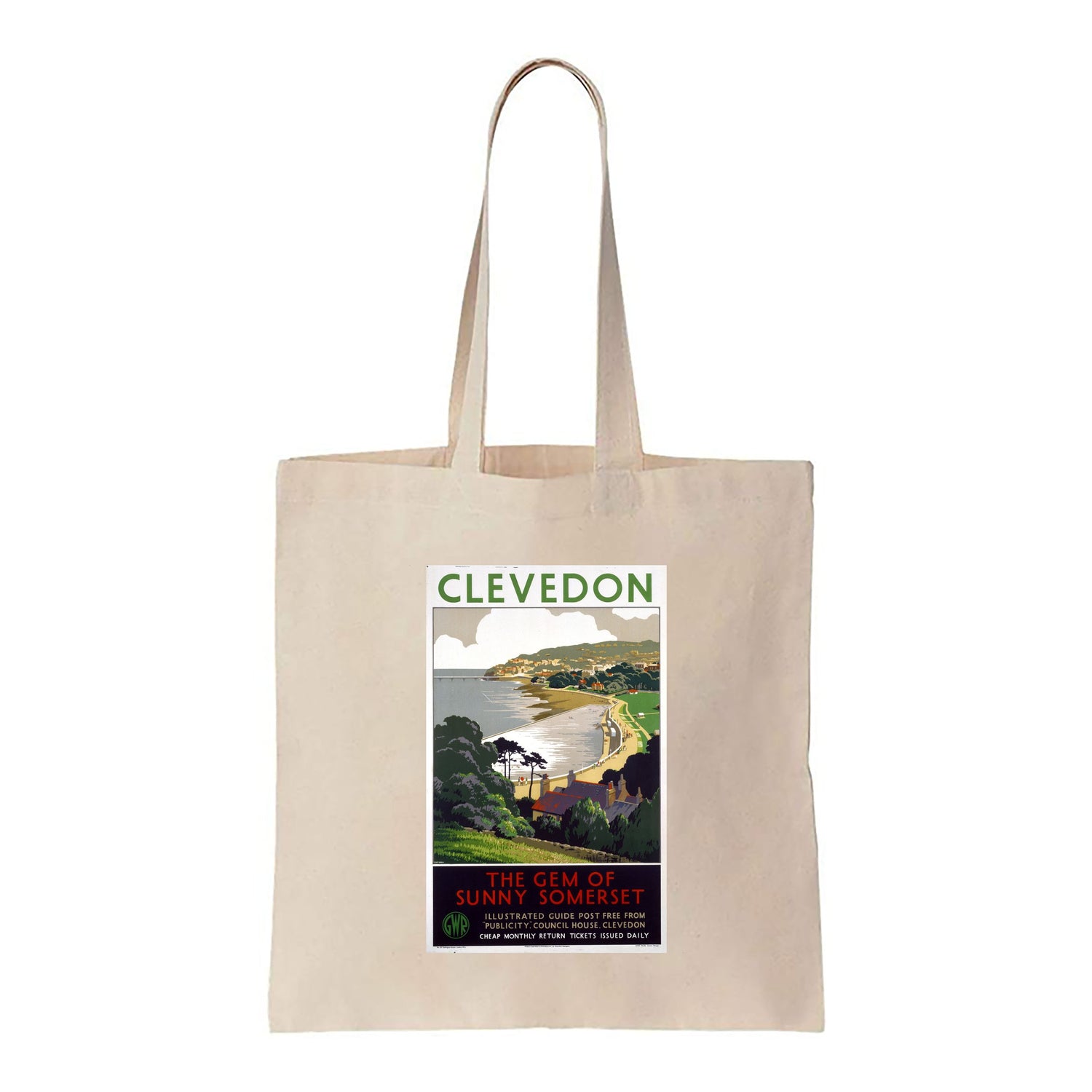 Clevedon - the Gem of Sunny Somerset - Canvas Tote Bag