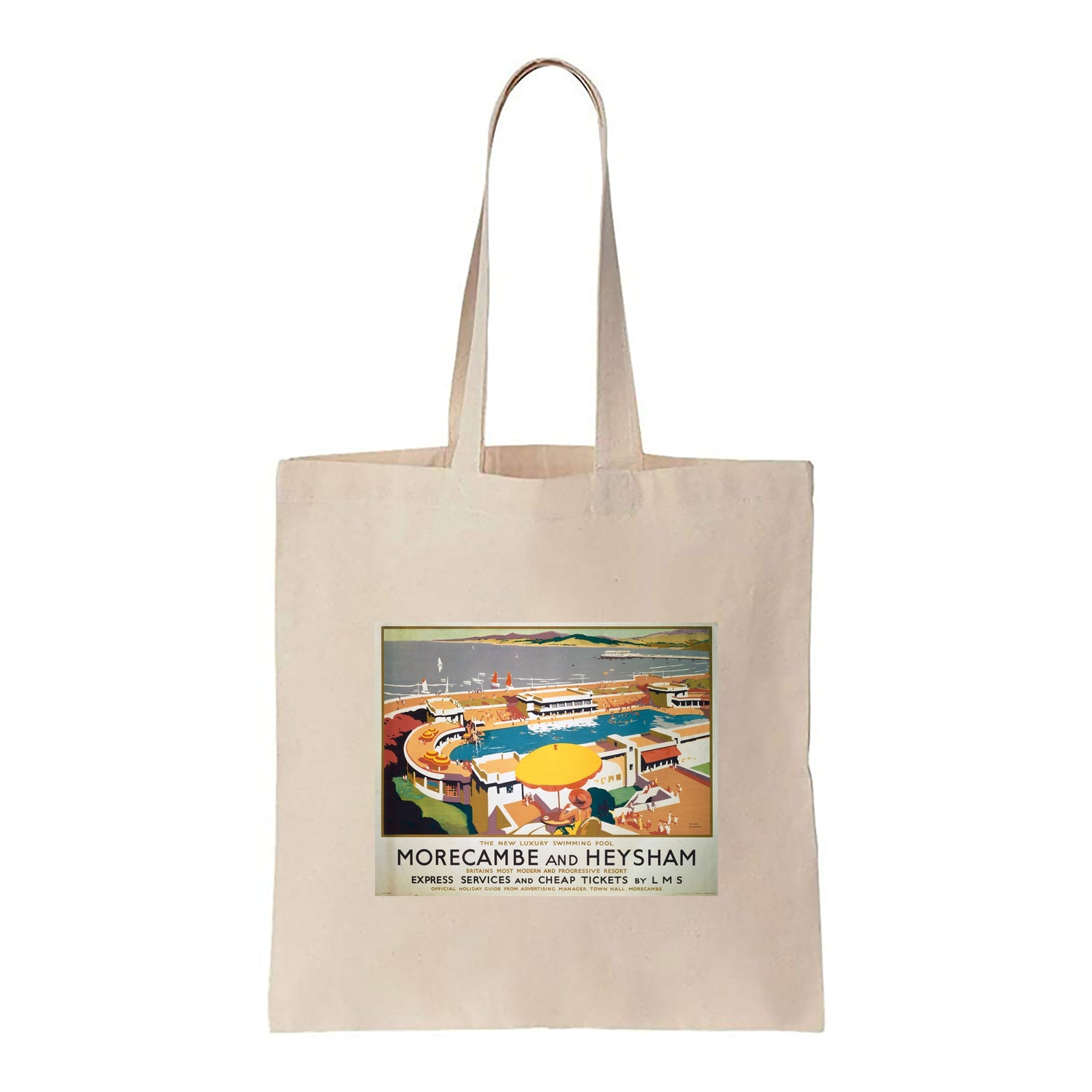 Morecambe and Heysham, Modern and Progressive Resort - Canvas Tote Bag