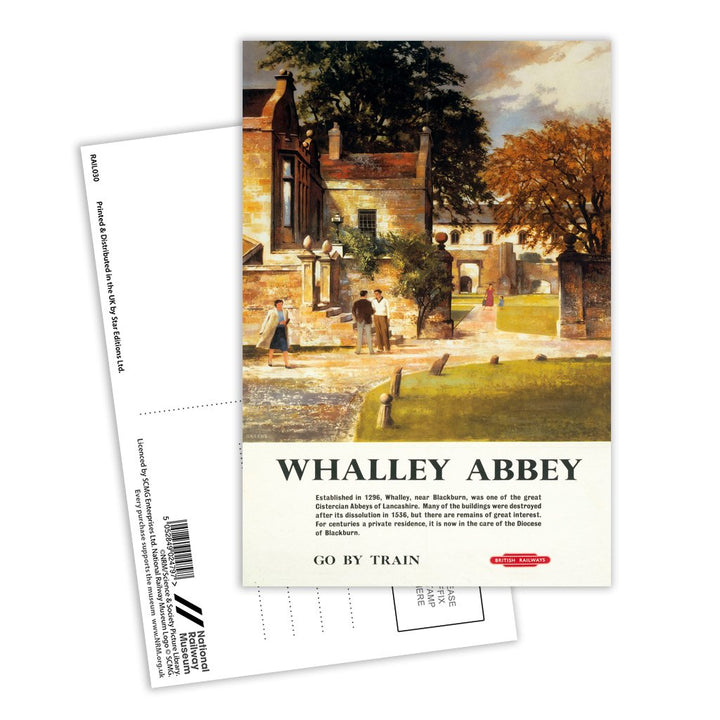 Whalley Abbey, nr. Blackburn Lancashire Postcard Pack of 8