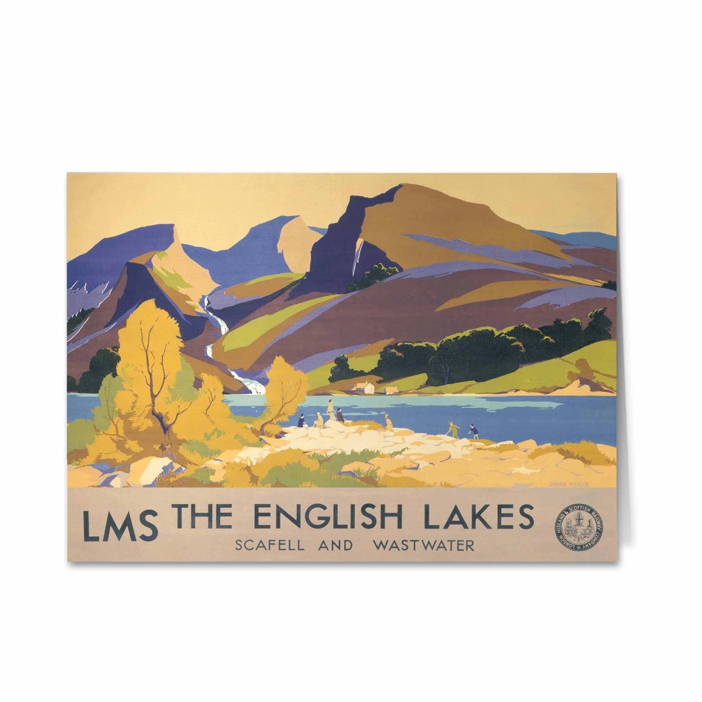 The English Lakes, Scafell and Wastwater Greeting Card