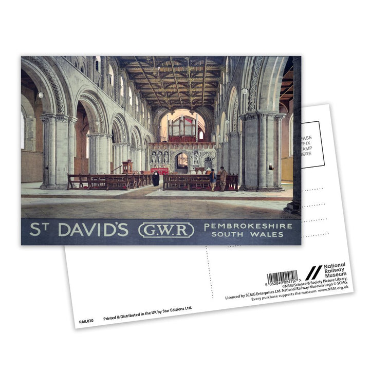 St. Davids Pembrokeshire South Wales Postcard Pack of 8