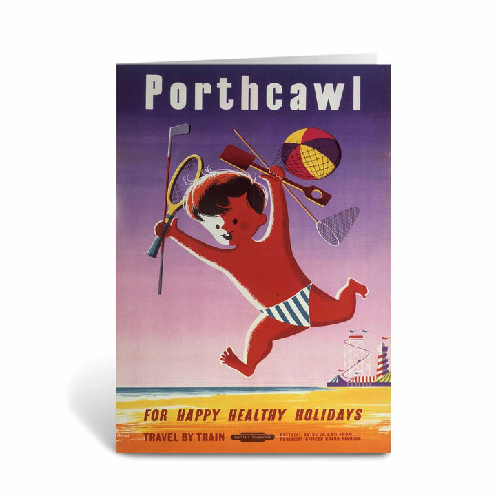 Porthcawl for Happy Holidays - Glamorganshire Greeting Card