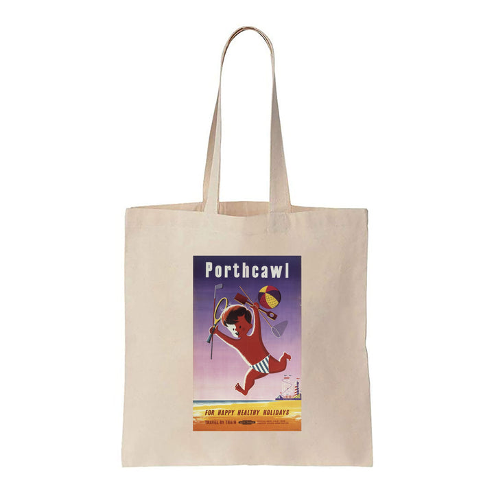 Porthcawl for Happy Holidays - Glamorganshire - Canvas Tote Bag