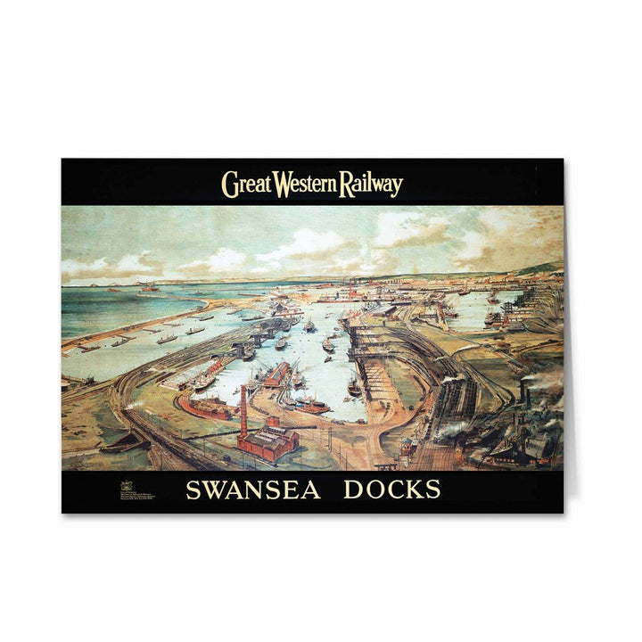 Great Western Railway, Swansea Docks Greeting Card