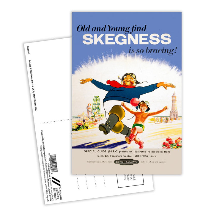 Old and Young Skegness Postcard Pack of 8